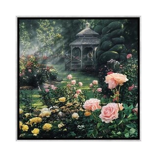 iCanvas "Paradise Found - Rose Garden, Square" by Collin Bogle Framed